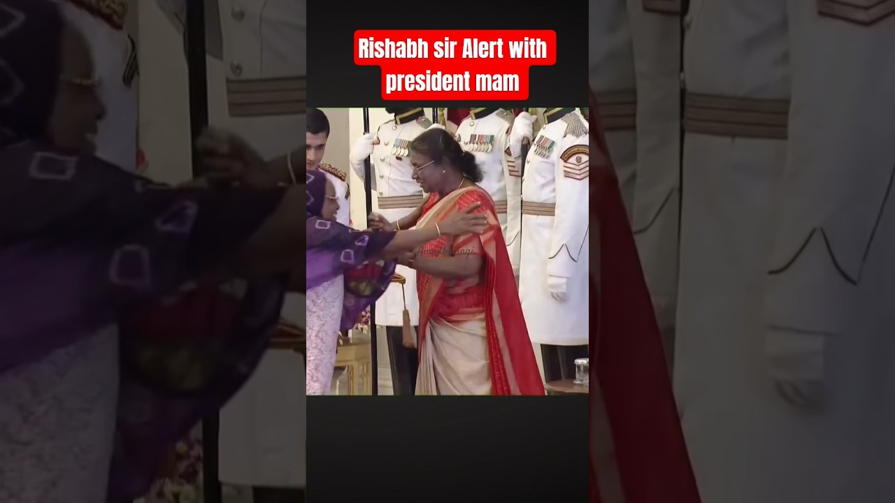adc major Rohit Rasgotra &Rishabh sir Alert with president mam shared a smile #president #army