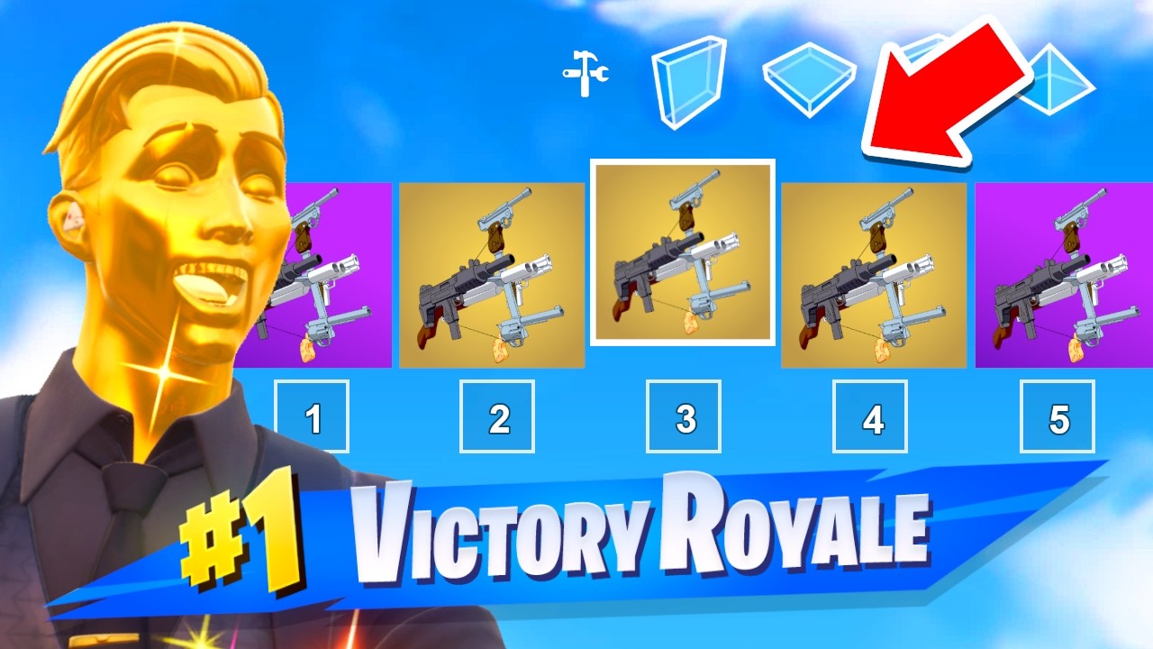 *FIVE GUN* ONLY Challenge i Fortnite!