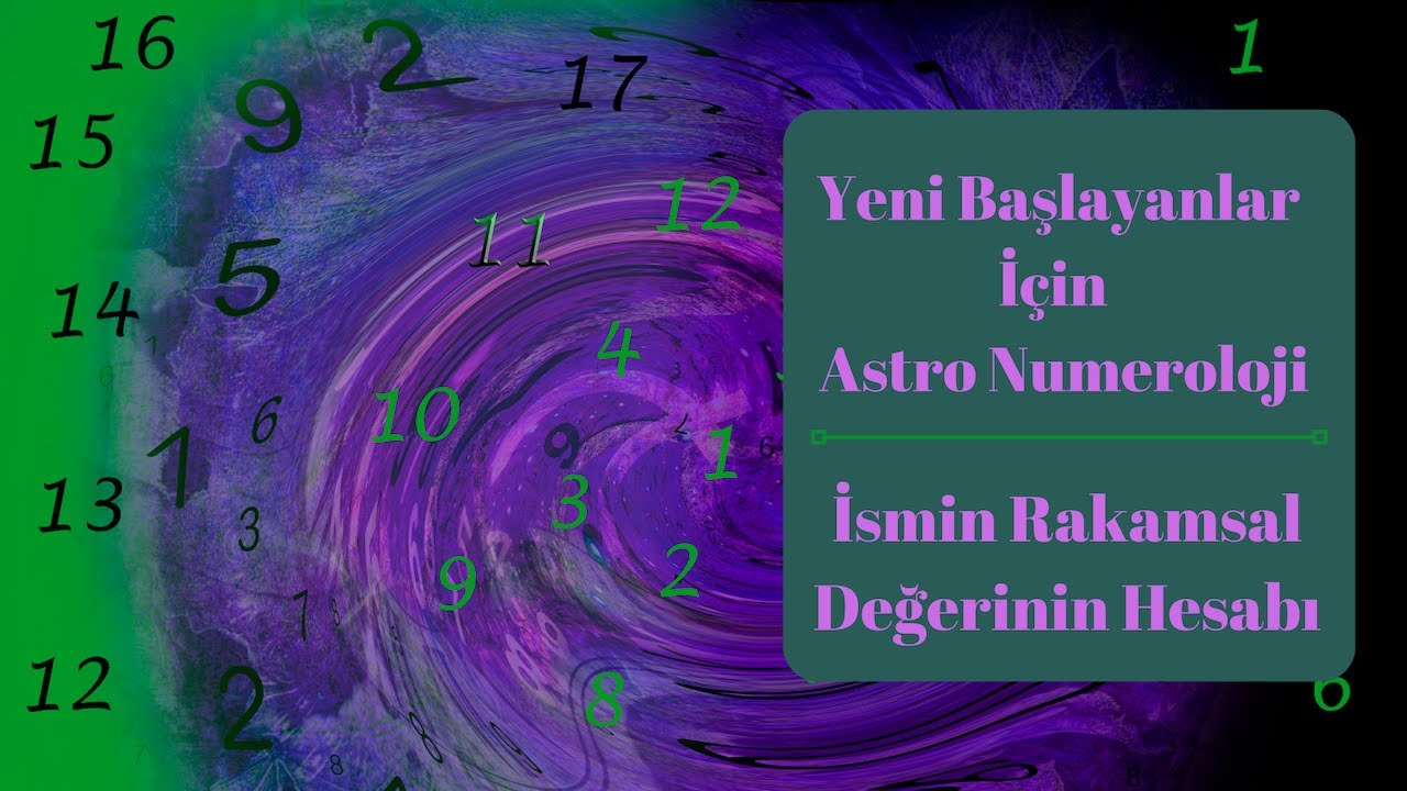 Yeni Başlayanlar İ&ccedil;in Astro N&uuml;meroloji  Eğitimleri: İsimlerin N&uuml;merolojisi Nasıl Hesaplanır