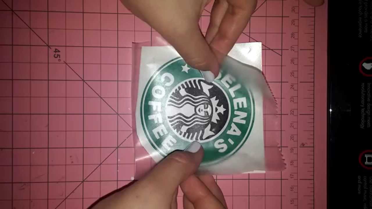 Reverse weeding and applying vinyl to curved surface