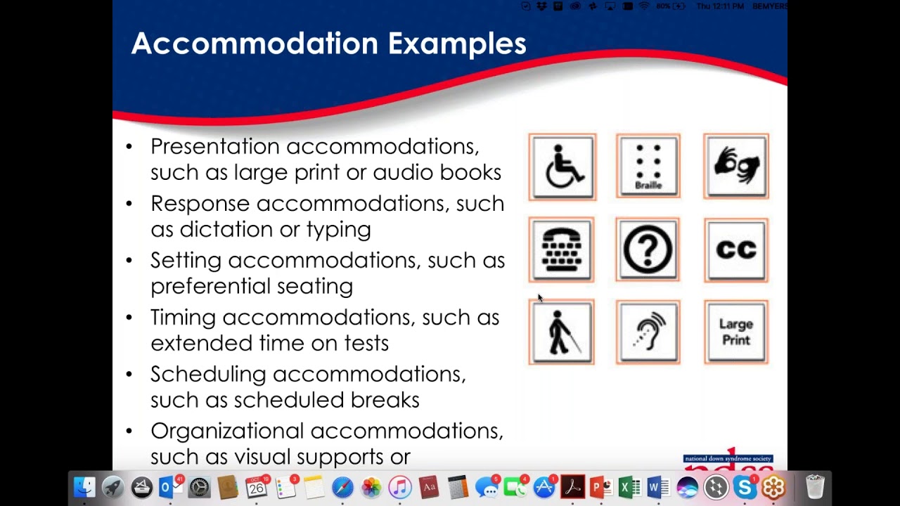NDSS' Inclusive Education Webinar Series  Accommodations and Modifications