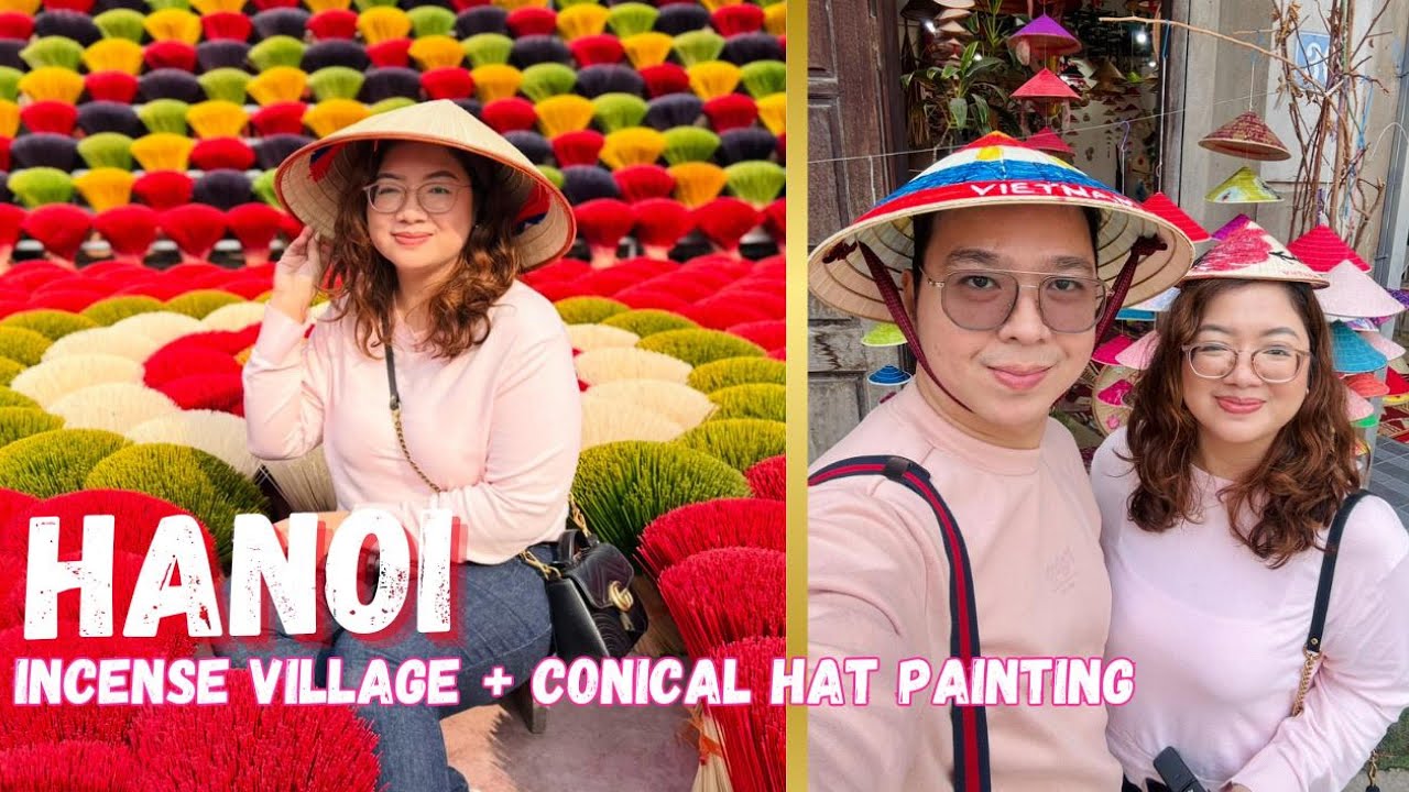 Incense Village & Conical Hat Making in Hanoi, Vietnam! 🇻🇳 Colorful and very instagram-mable