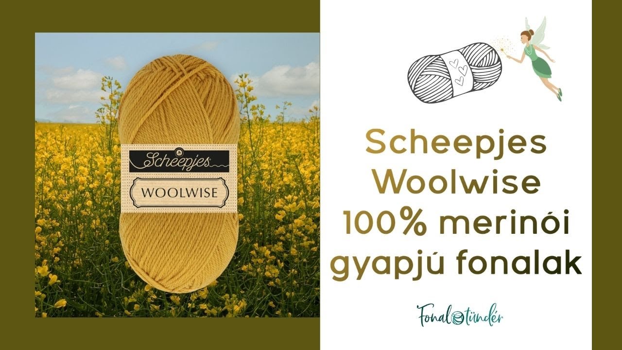 Scheepjes Woolwise - 100% újrahasznosított merinói gyapjú fonal rövid bemutatása #wool #scheepjes
