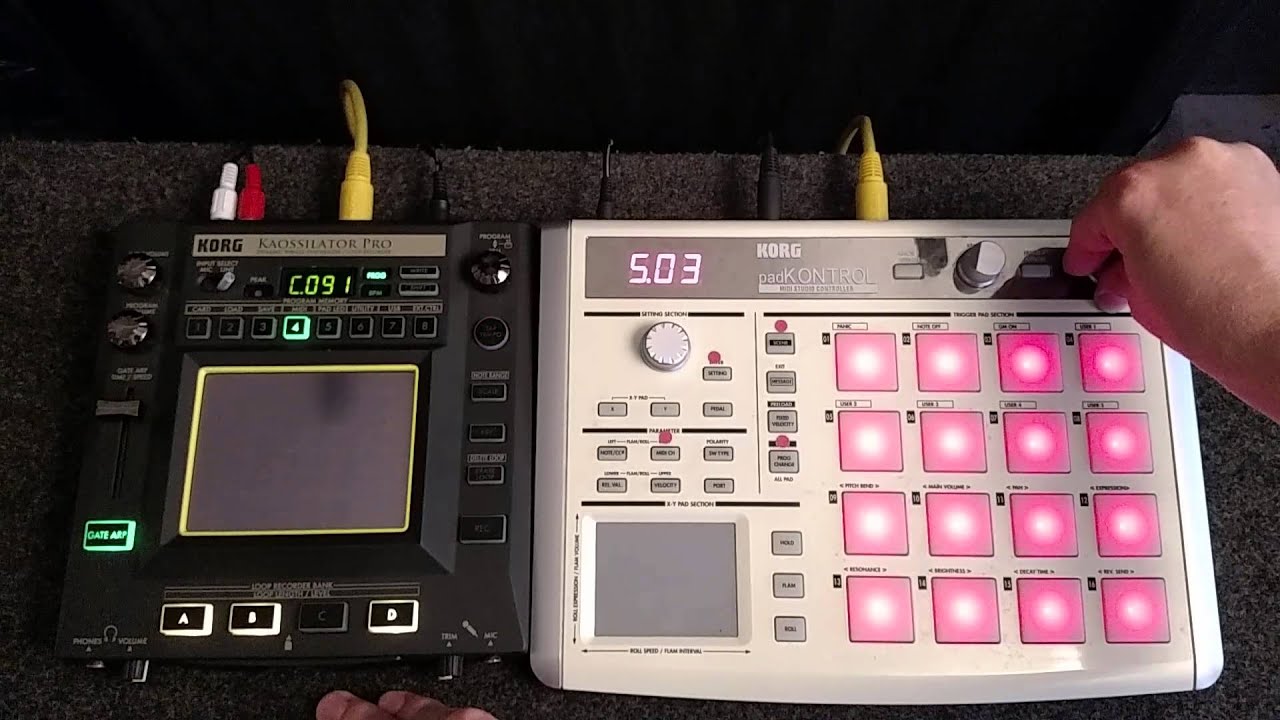 Korg Kaossilator Pro + Korg padKontrol