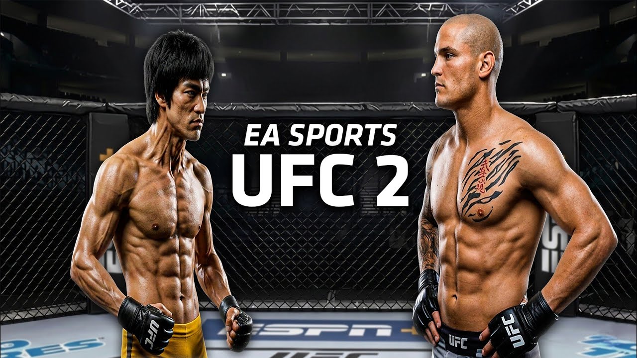 Брюс Ли против Дастина Пуарье: Сможет ли Дракон победить профессионала? (UFC 2) 🐉