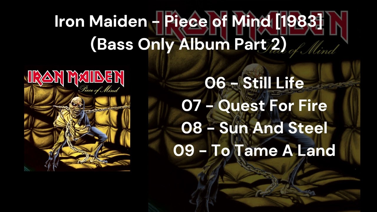 Iron Maiden - Piece of Mind [1983] (Bass Only Album Part 2)