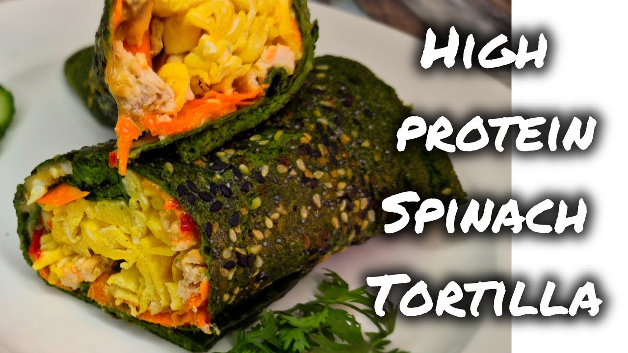 Healthy Spinach Wrap Recipe | Easy High-Protein Breakfast