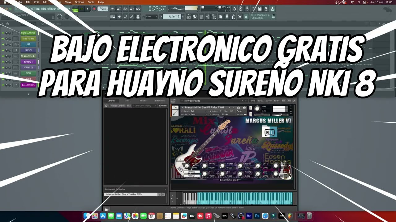 Bajo electrónico para HUAYNO SUREÑO NKI8 