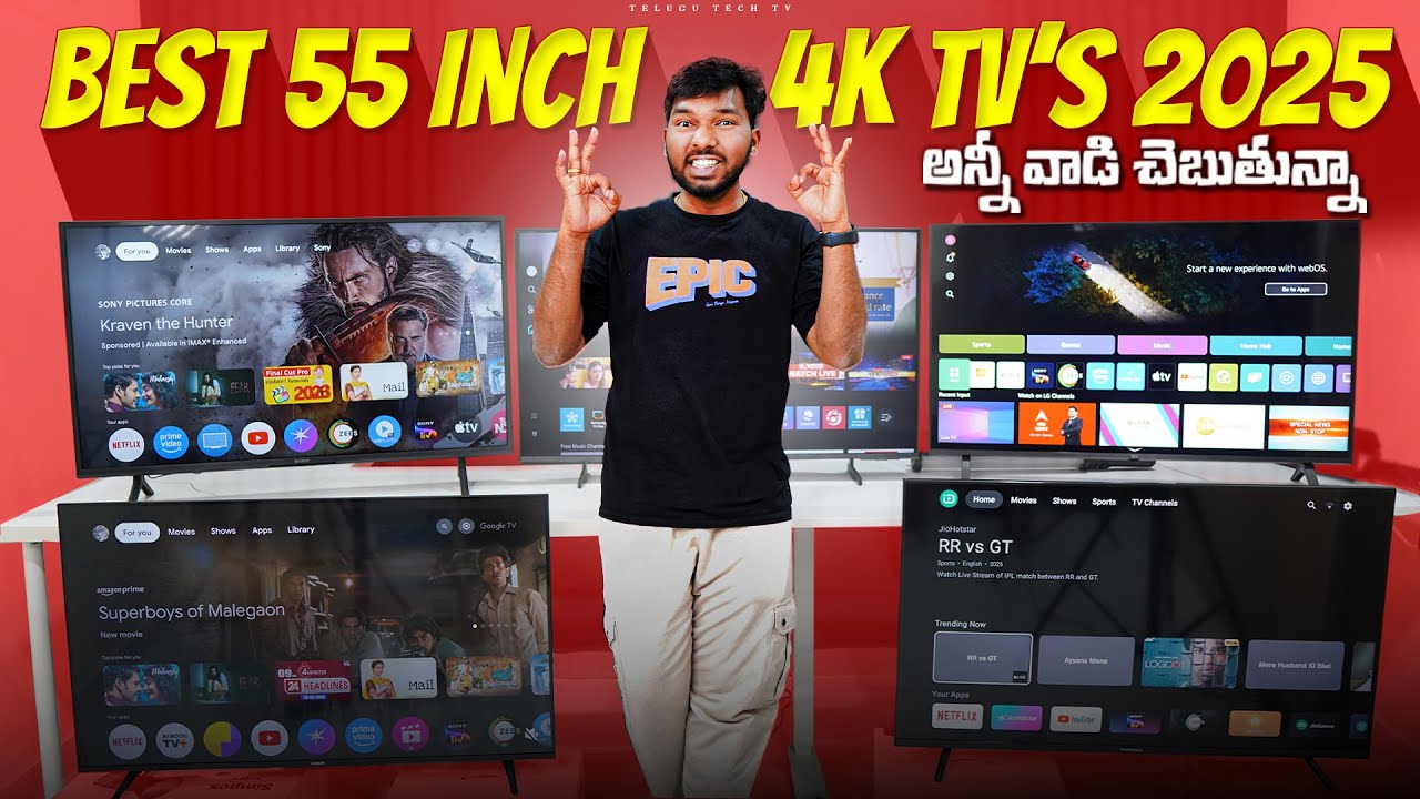 Best 55 Inch 4K TV in 2025 | Top 55inch QLED TVs Reviewed