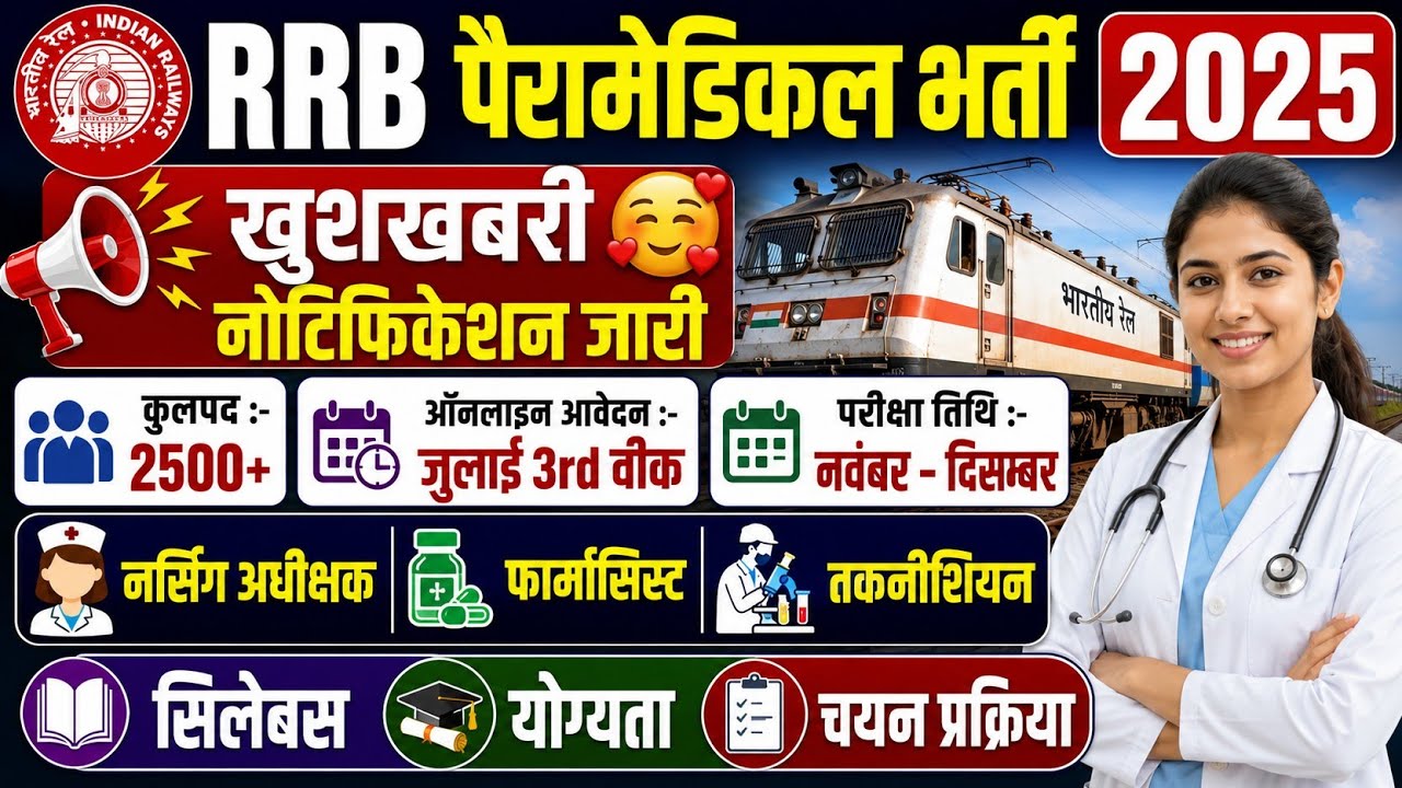 RRB PARAMEDICAL VACANCY 2026 | RRB PHARMACIST VACANCY 2026 | RRB PHARMACIST VACANCY 2026 