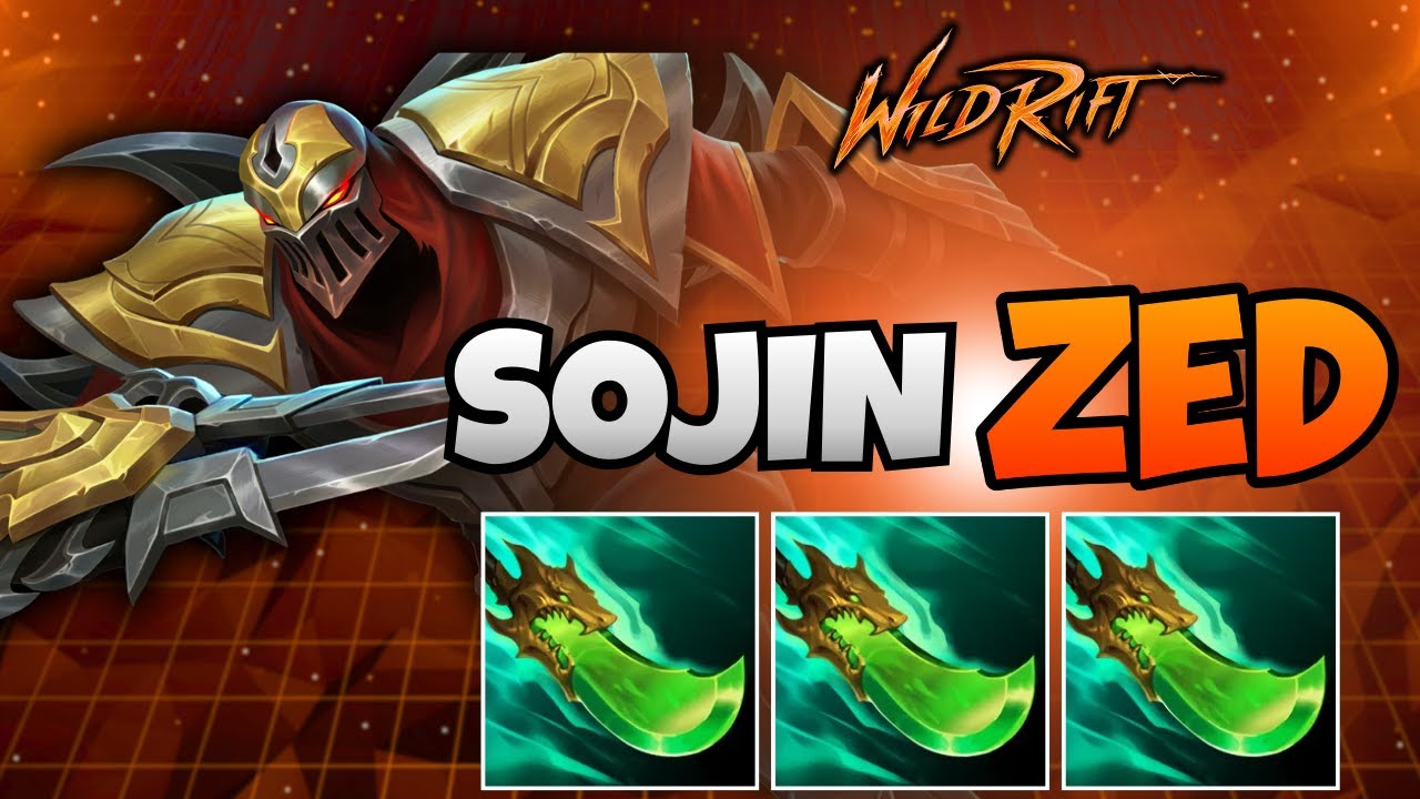 Wild Rift: SPEAR OF SOJIN ZED MID LANE (GOD TIER)