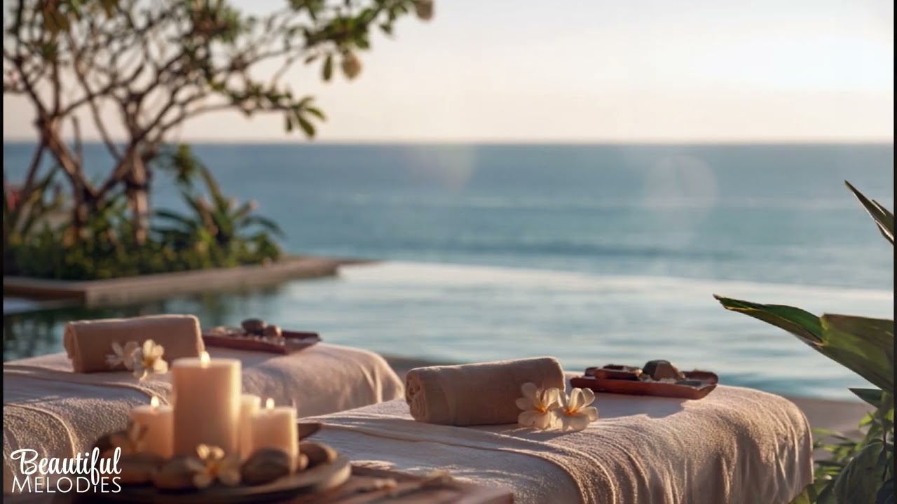 🌊💆 Spa Music No Ads | Relax Massage Music | Spa Relaxation & Ocean Waves 🌿