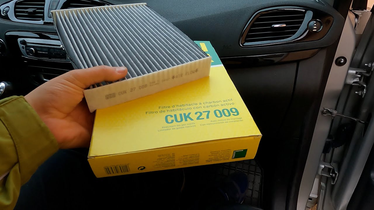 Inlocuit filtrul de polen Renault Grand Scenic 3