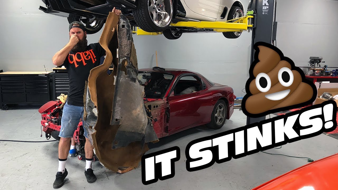 STRIPPING THE FD RX-7'S INTERIOR!