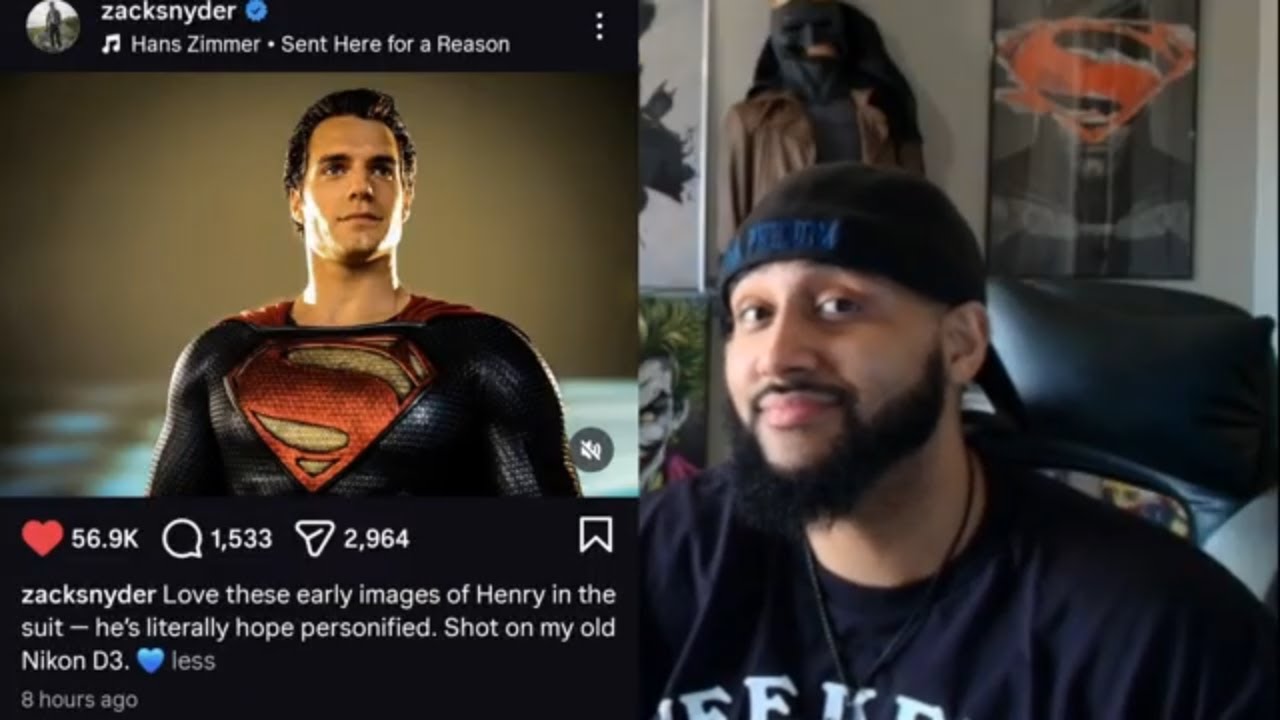 Zack Snyder Posts New Image Of Henry Cavill As Superman!