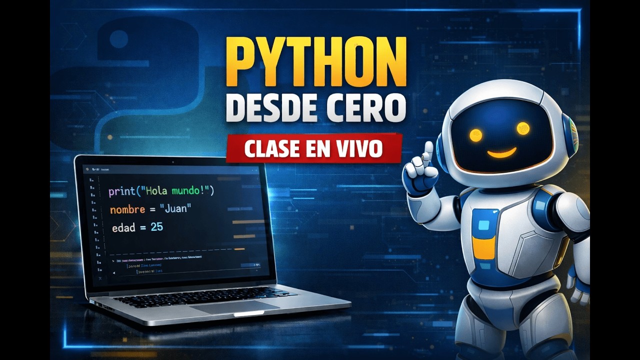 Python desde Cero (EN VIVO) | Aprende a programar sin miedo