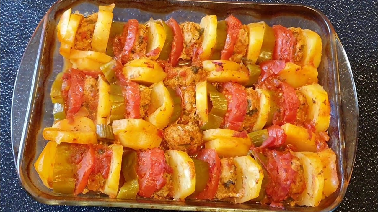اكلة بالخضار واللحم المفروم راقية في الشكل والبنة ولا اروع Recette de légumes et viande hachée