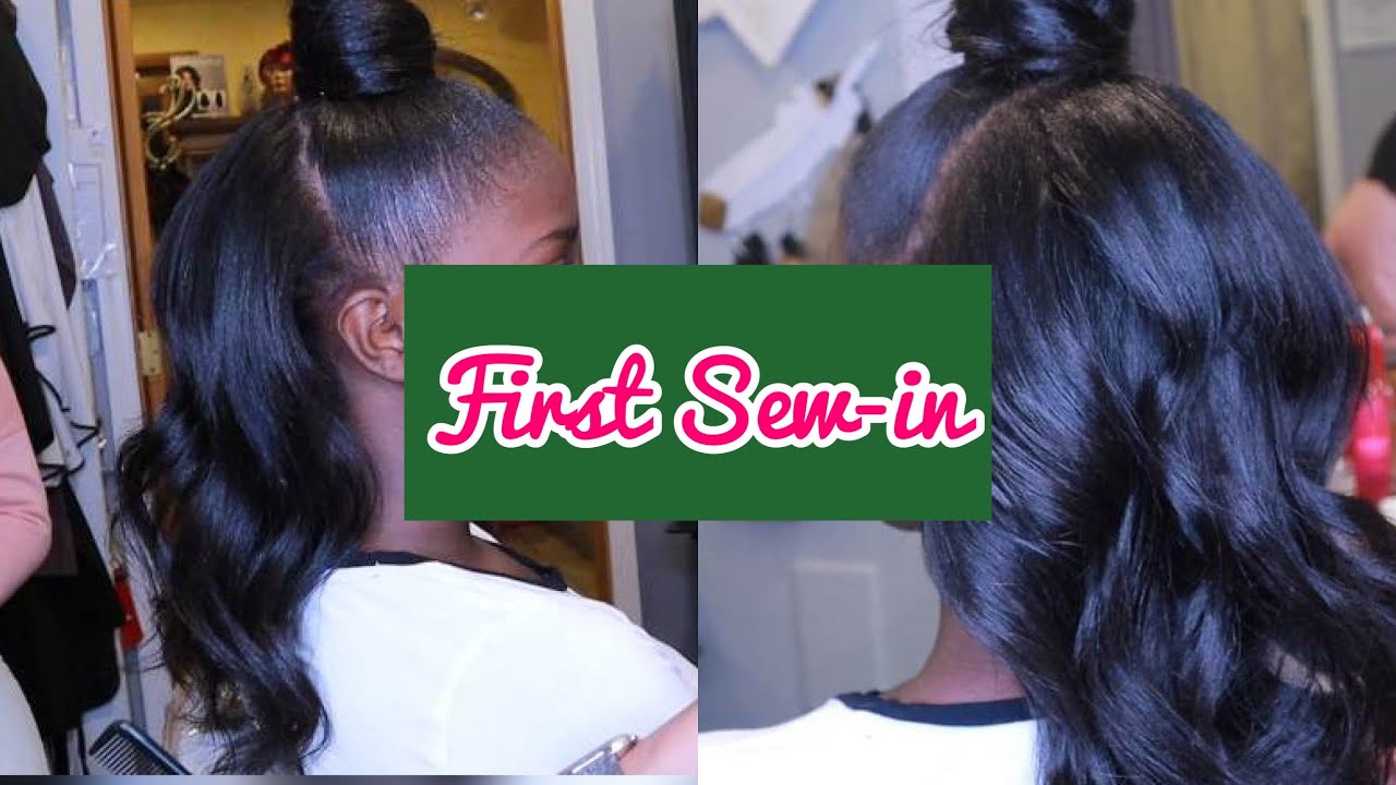 First SEW in| Age Appropriate HALF UP/HALF DOWN style