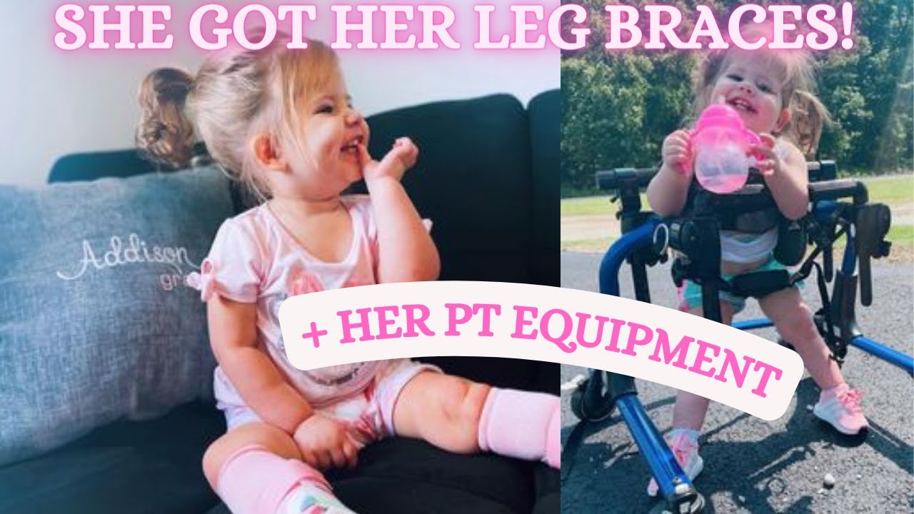 SHE GOT HER LEG BRACES!!! (AFO'S) | SPECIAL NEEDS TODDLER WALKER, SPECIAL NEEDS TODDLER BRACES