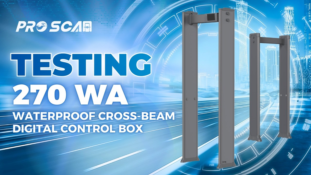 Walk-through metal detector 270WA | 270WA Waterproof Cross-beam Digital Control Box - ProScan Global