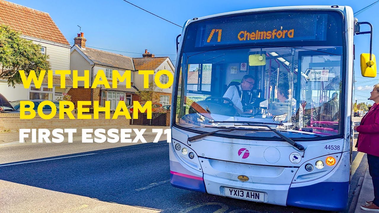 Witham to Boreham | First Essex 71 | Realtime