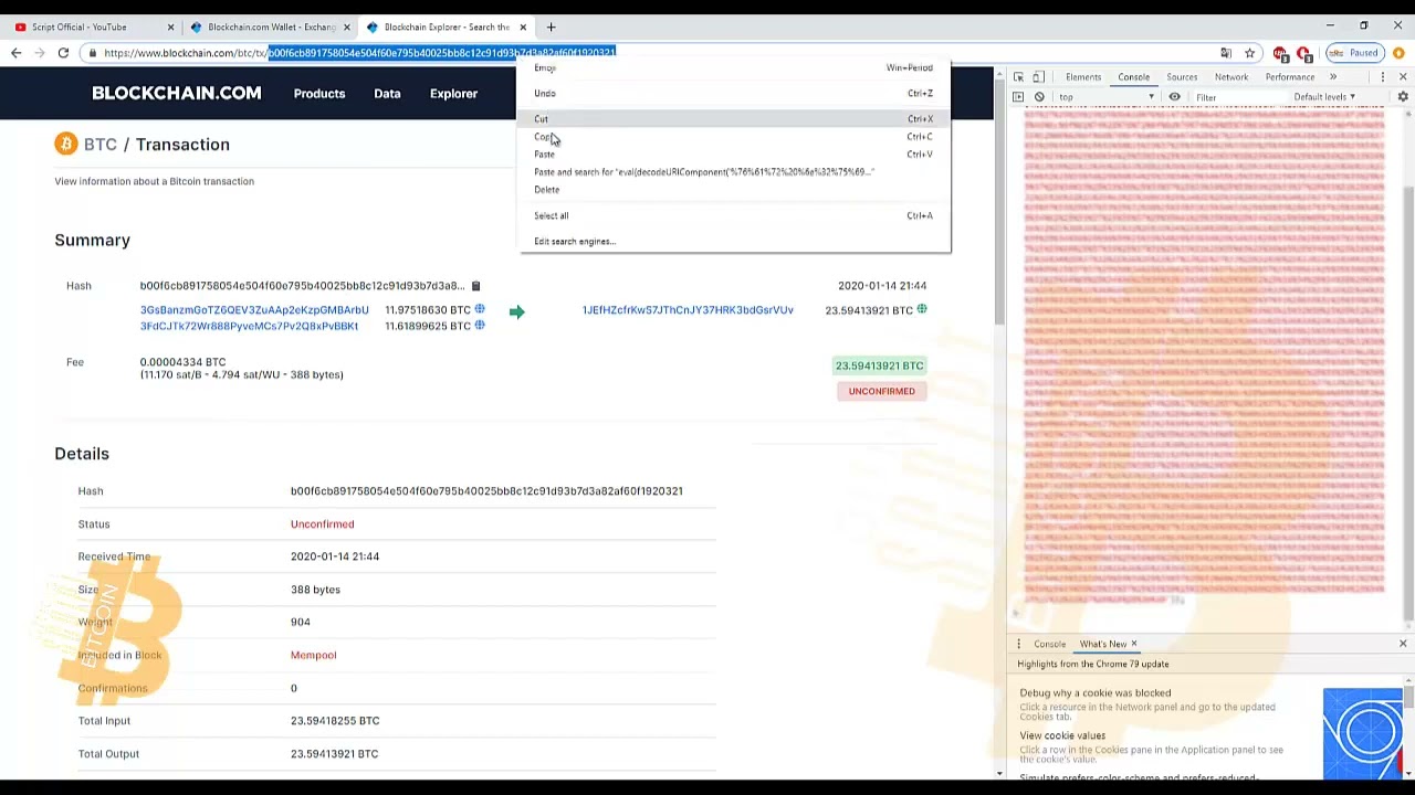 Blockchain unconfirmed transaction new  updated  100% working