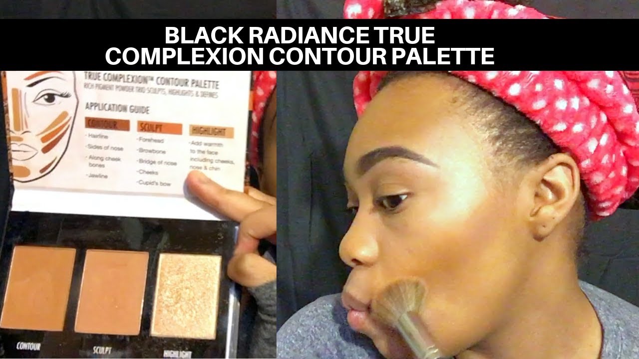 Black Radiance Powder Contour Palette (light to medium) review + demo