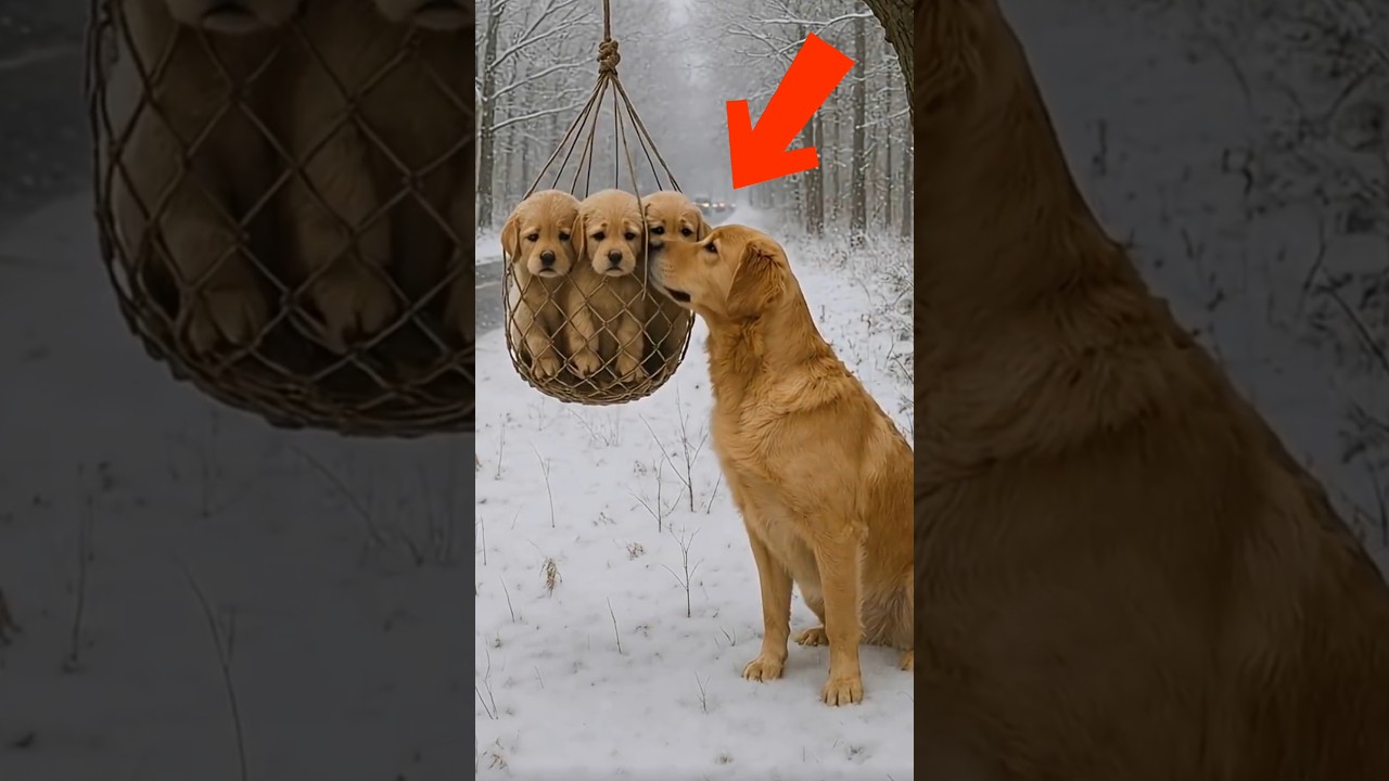 Grandpa Saves Puppy Dangling from Tree! 