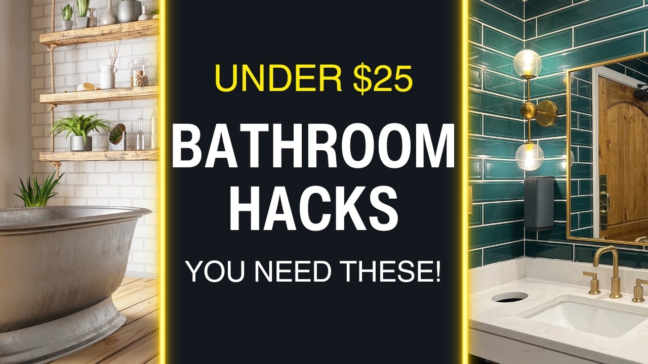 🚿 Top 5 Bathroom Gadgets Under $25 | Amazon Must-Haves 2026!