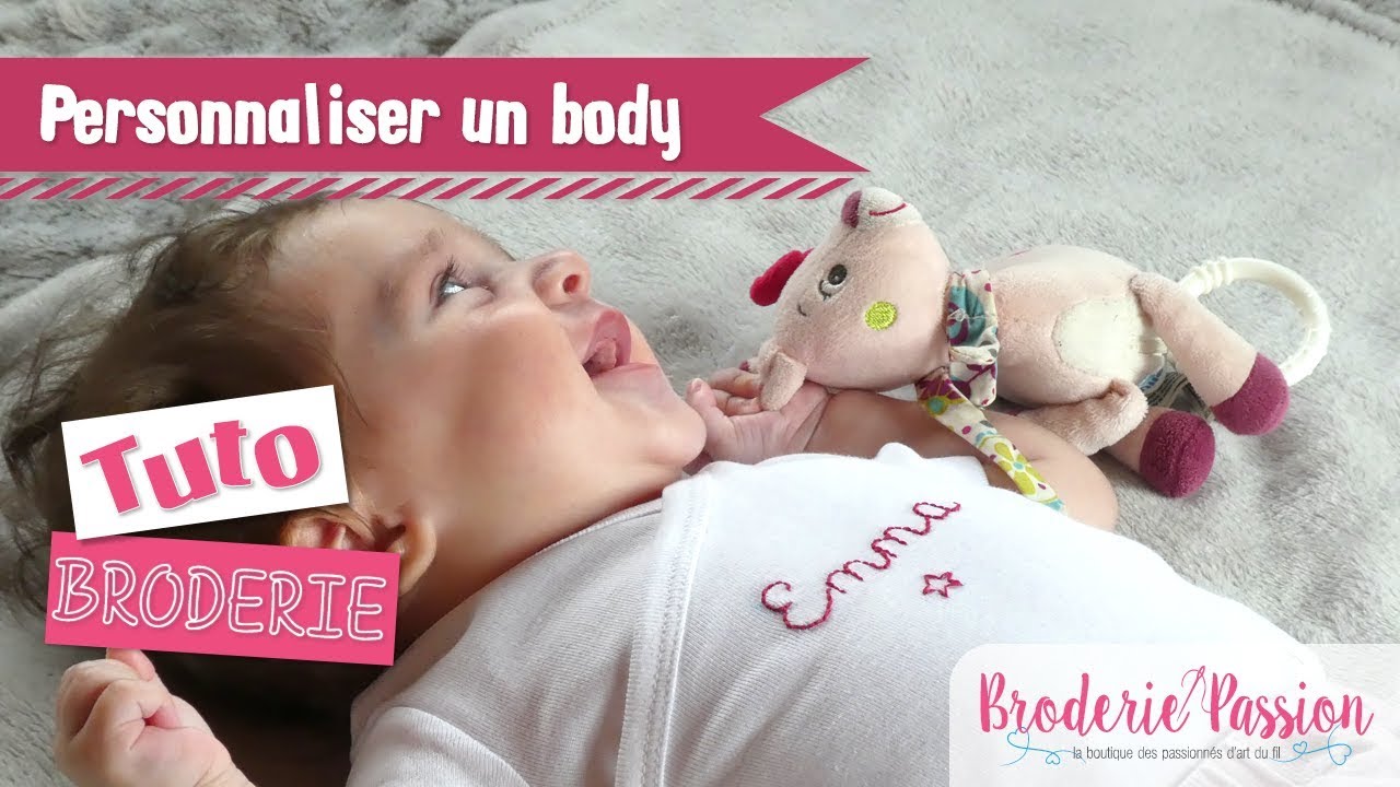 Personnaliser un body pour bébé en broderie