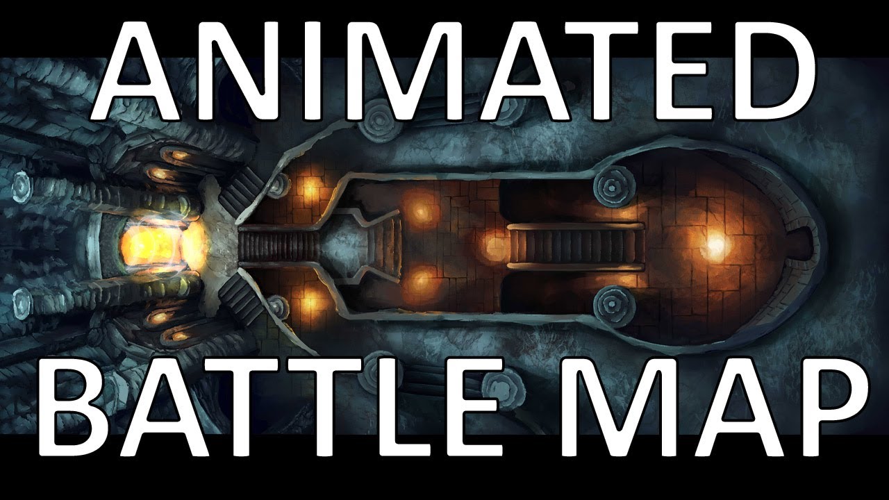 Animated Battle Map for D&D / Pathfinder / TTRPG - Portal of Shadows by Domille's Wondrous Works