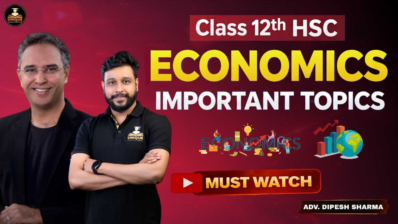 12th HSC Economics Important Topics | Maharashtra Board Exam 2026 Must-Do Chapters 📊
