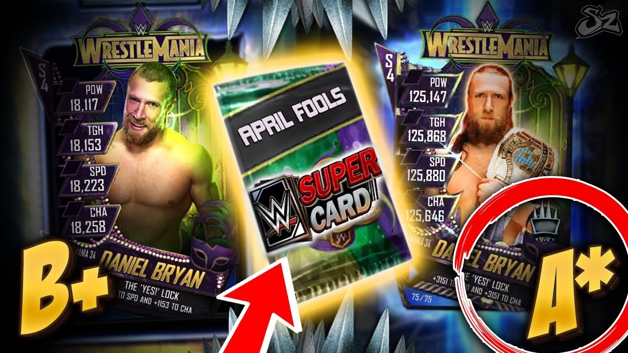 HEROIC DANIEL BRYAN!! OPENING APRIL FOOLS PACKS *FREE CREDITS*! | WWE SuperCard S4