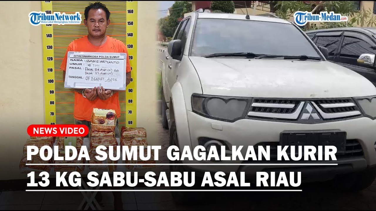 Polda Sumut Gagalkan Kurir 13 Kg Sabu-sabu asal Riau, Sembunyikan Narkoba dalam Tangki BBM Pajero