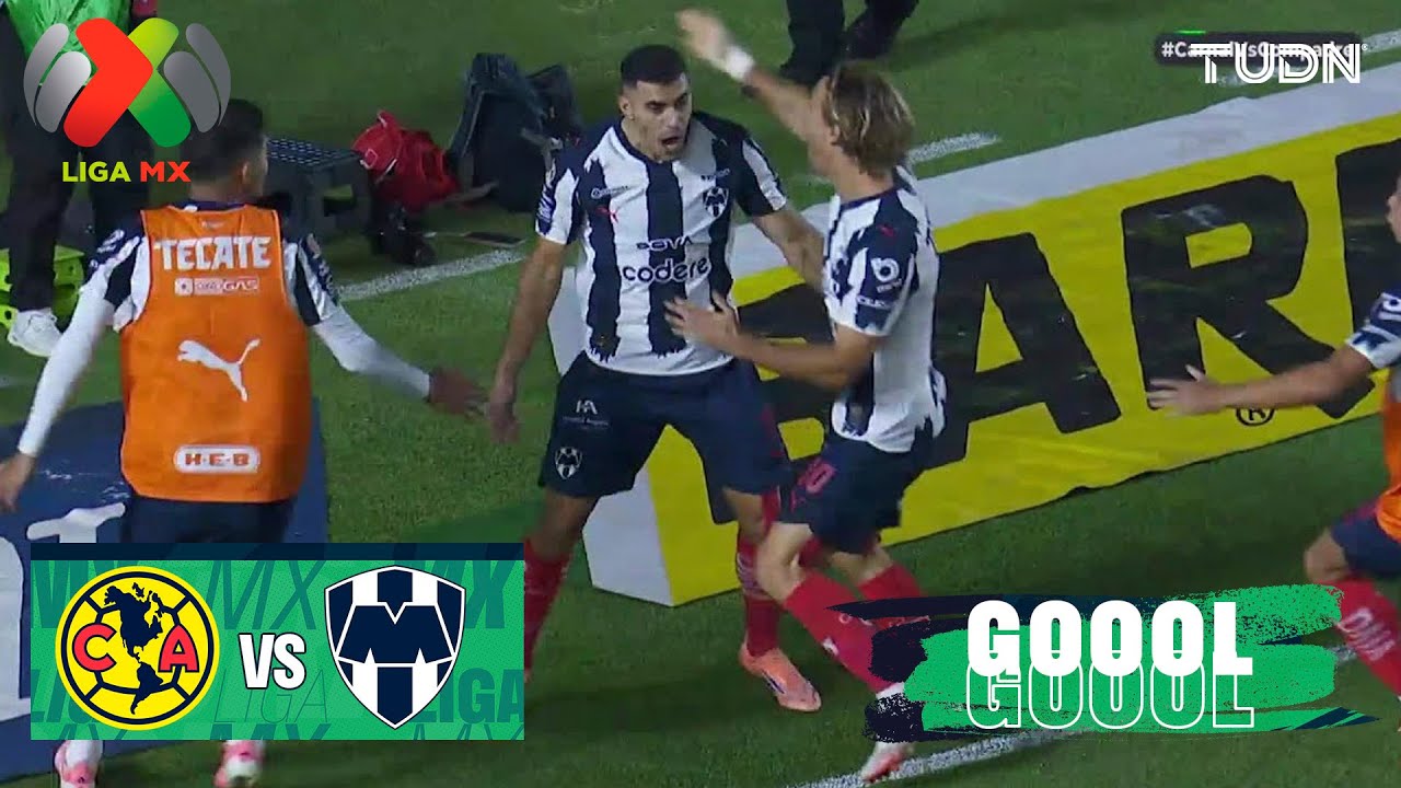 &iexcl;Gol de semifinales! Berterame anota | Am&eacute;rica 2-1 Monterrey | Liga MX - Cuartos de Final AP25