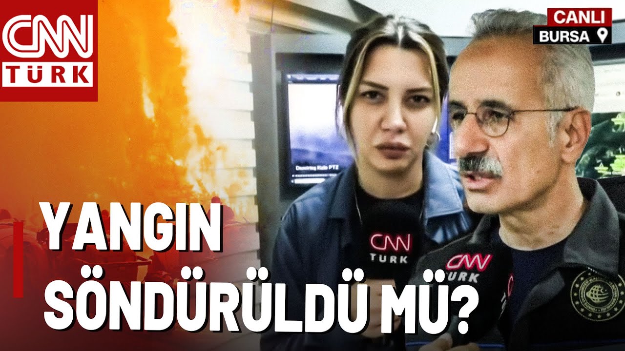 Bursa'daki Yangına Havadan Müdahale! Bakan Uraloğlu CNN TÜRK'te Aktardı: Yangında Son Durum Ne?