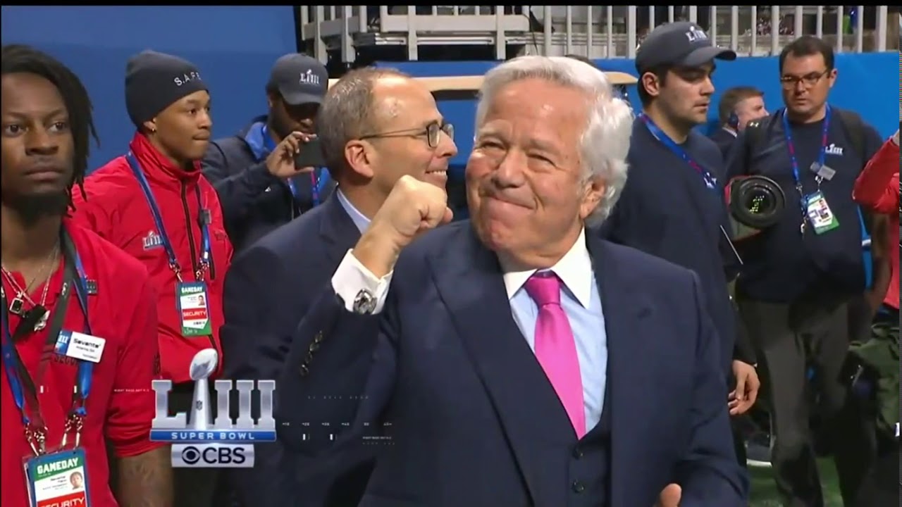 NFL on CBS Verizon Postgame Show Superbowl Sunday Patriots Vs Rams