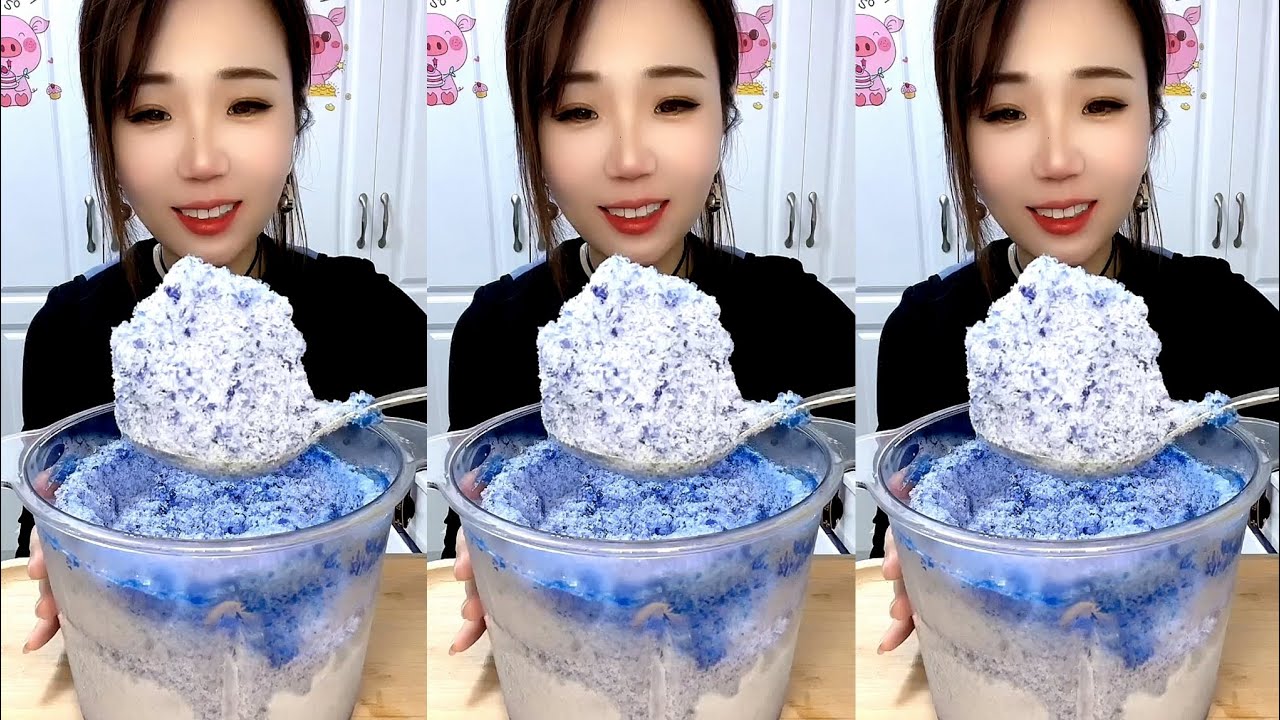 ASMR SHAVED ICE EATING / ICE EATING