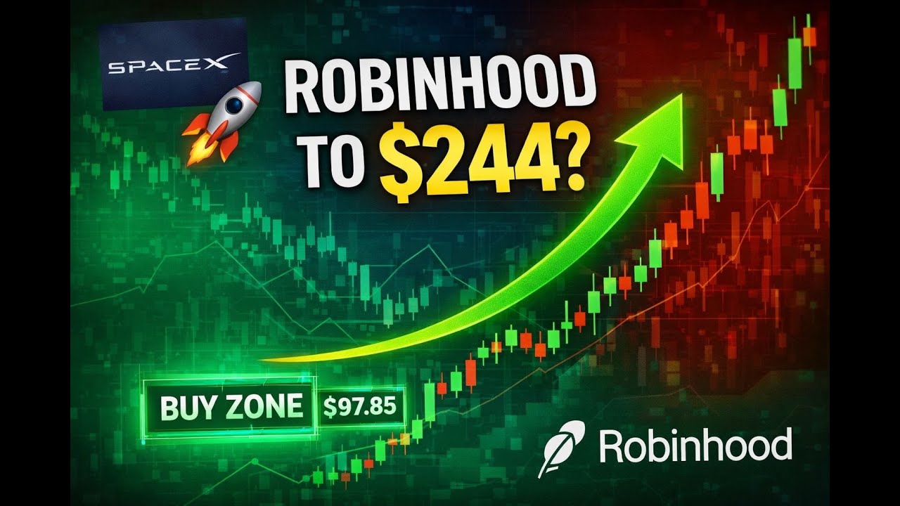 Robinhood to $244? 🚀 The SpaceX IPO Strategy & My Secret Buy Zone!