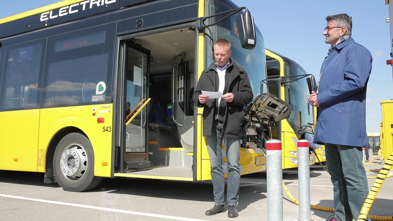 Markering af 29 nye el-ledbusser i Aarhus