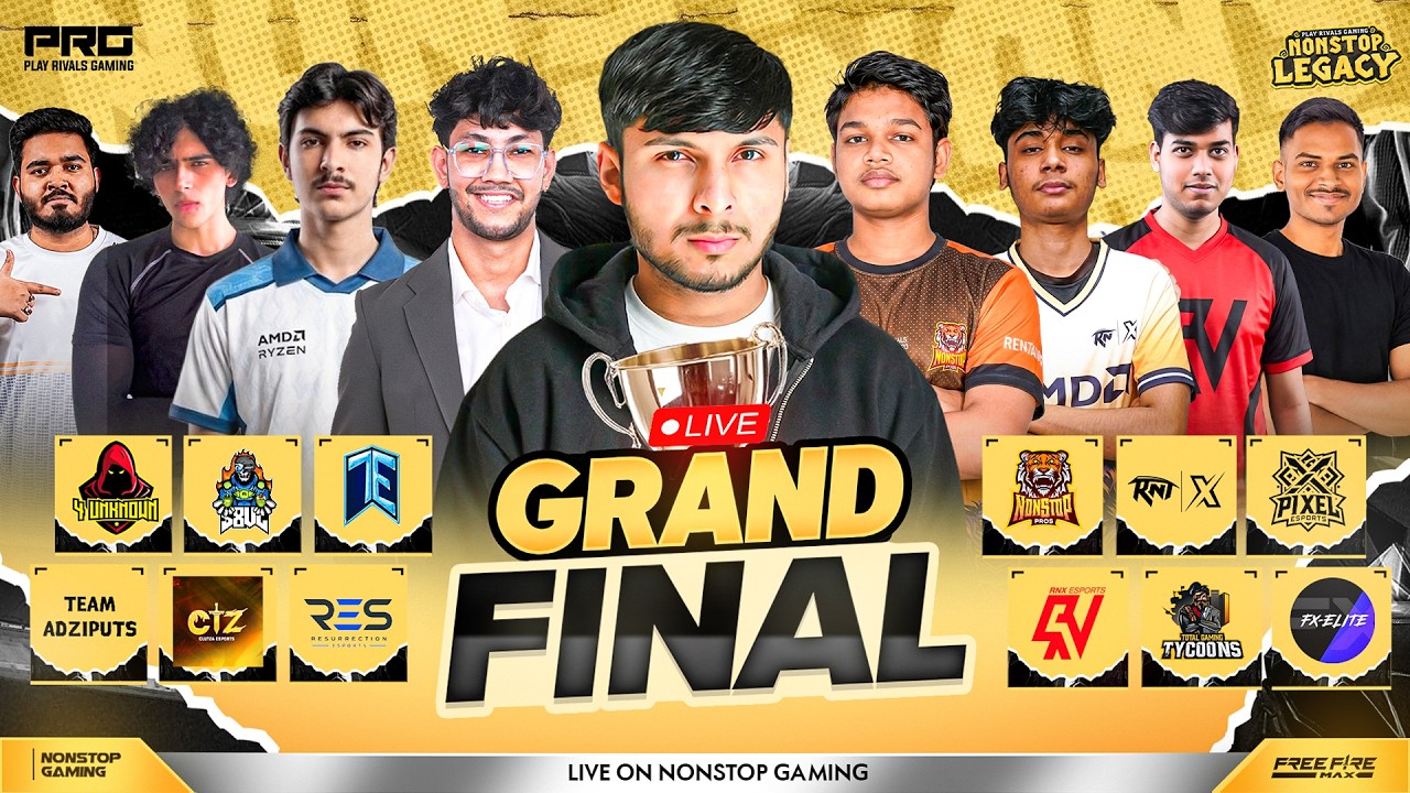 NONSTOP LEGACY CUP GRAND FINAL DECIDER DAY CHAMPION RUSH || NG, TE, S8UL, TGT, RNTX, RNX    #iqoo15r