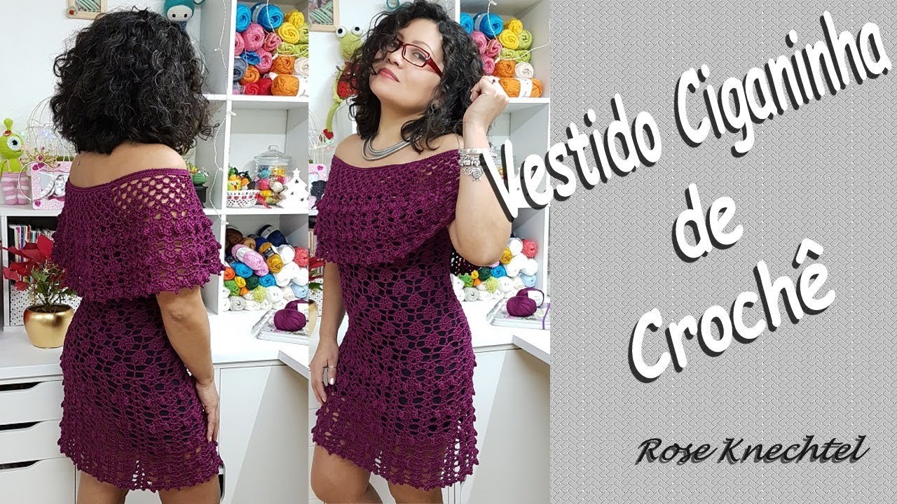 Vestido Ciganinha de Crochê