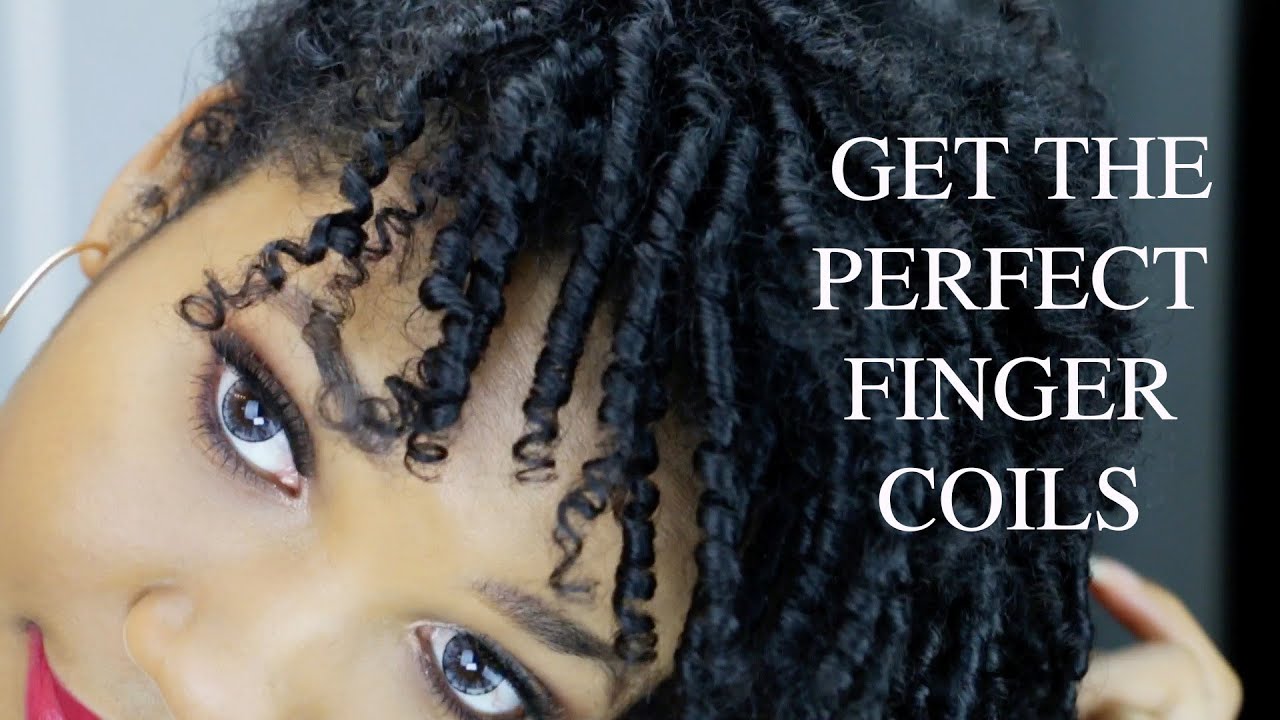 How To Get the Perfect Curls for Natural Hair (Finger Coils)|  Defined Frizz Free Curls