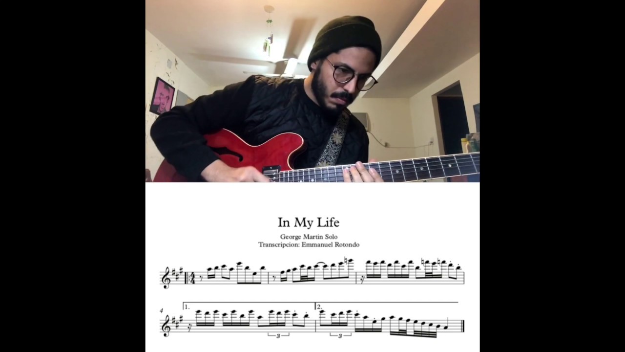 The Beatles - In my life solo transcription