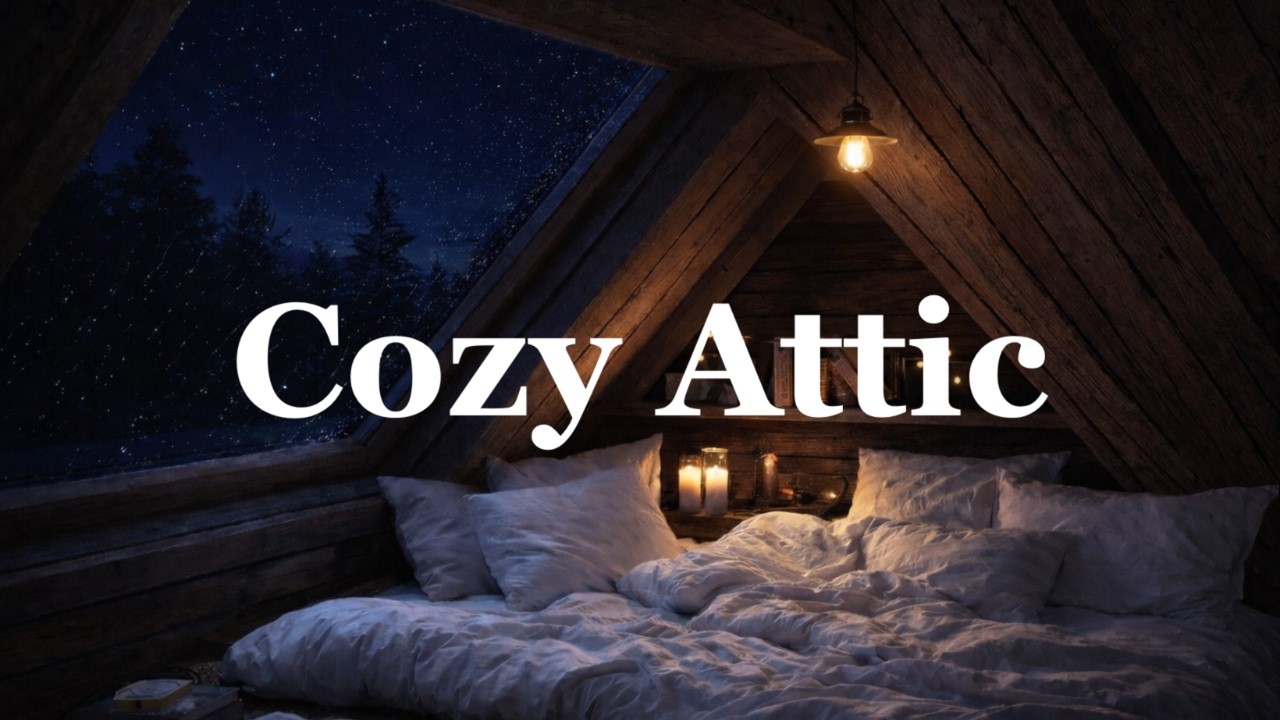 Cozy Attic Night - 3 Hours of Chill Lofi Beats (No Lyrics)
