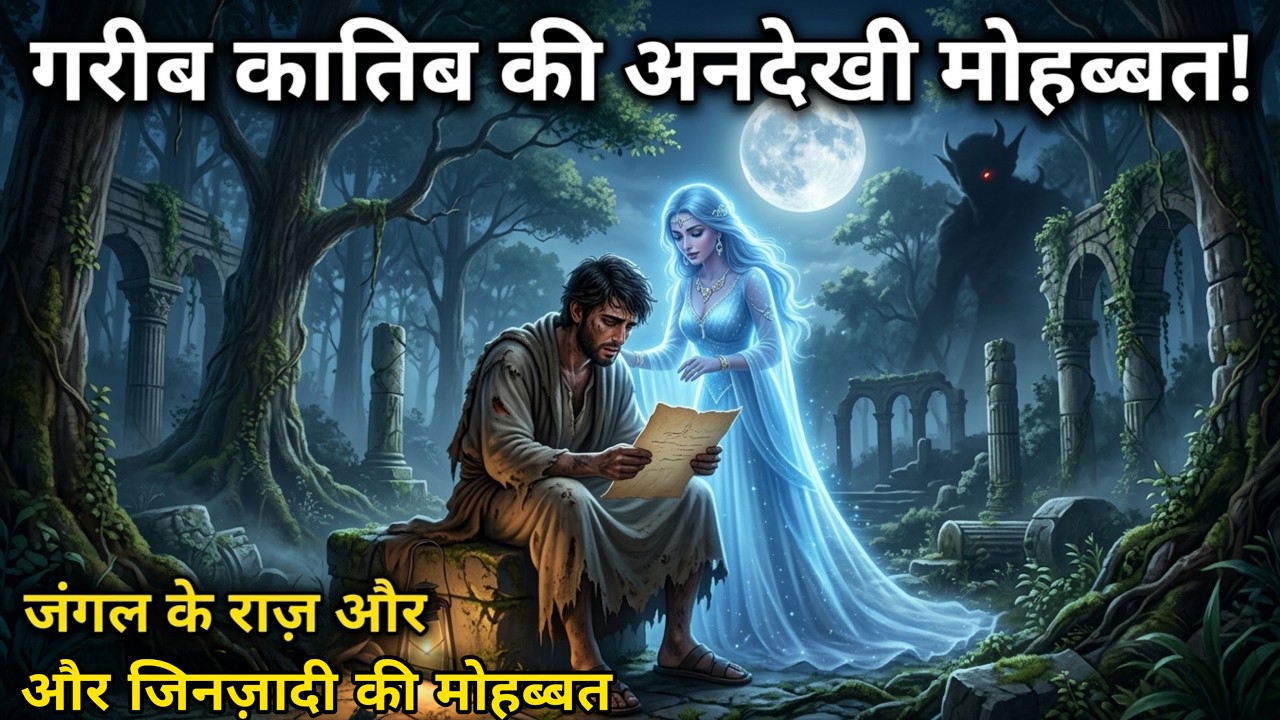 Gareeb Kaatib aur Jinnat ki Shahzadi: Ek Adhoori Dastaan | Islamic moral story #emotionalstory