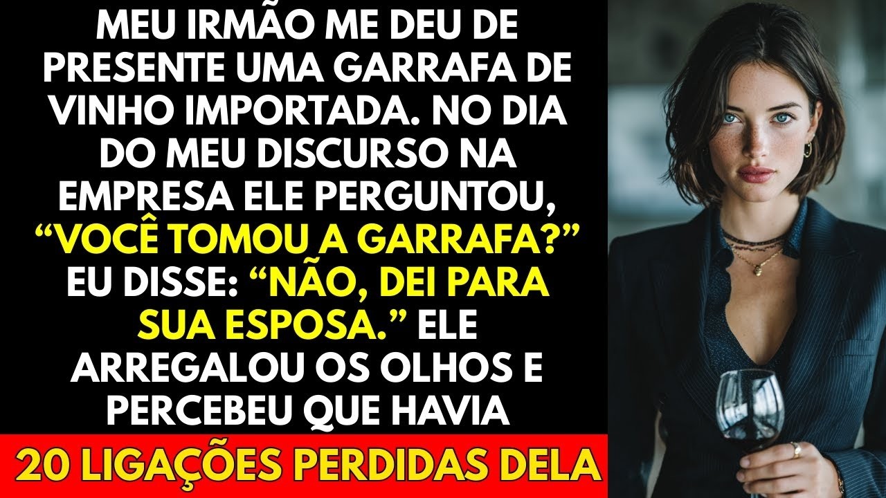 Meu Irmão Me Deu De Presente Uma Garrafa De Vinho Importada  No Dia Do Meu Discurso Na Empresa
