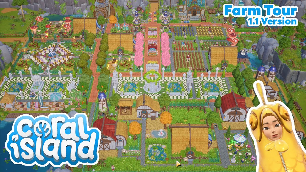 Coral Island - Farm Tour and Layout Idea | 1.1 update