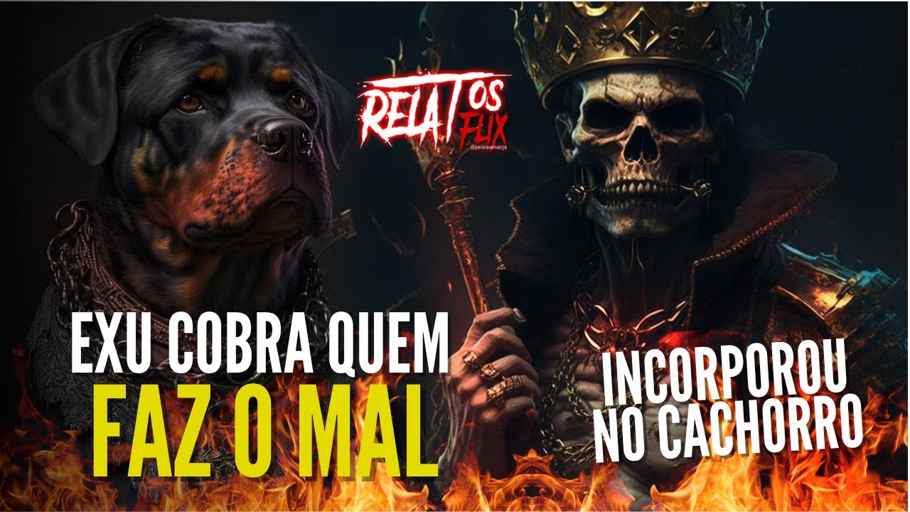 Relato Exu Pinga Fogo não deixou barato, Caveira incorporou no cão RELATOSFLIX