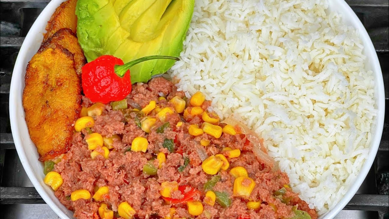 Classic Caribbean Corned Beef and Rice Recipe|THE RAINA’S KITCHEN